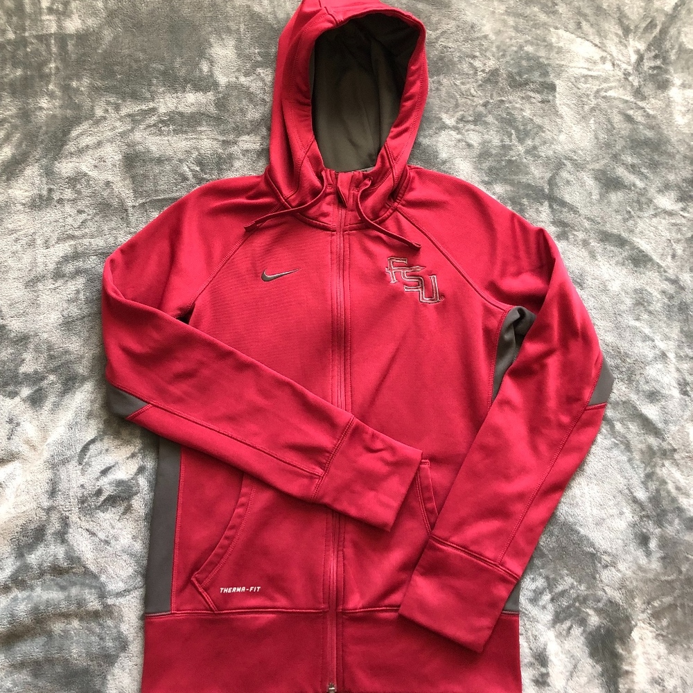 Nike Womens Therma Fit FSU Zip Up Jacket